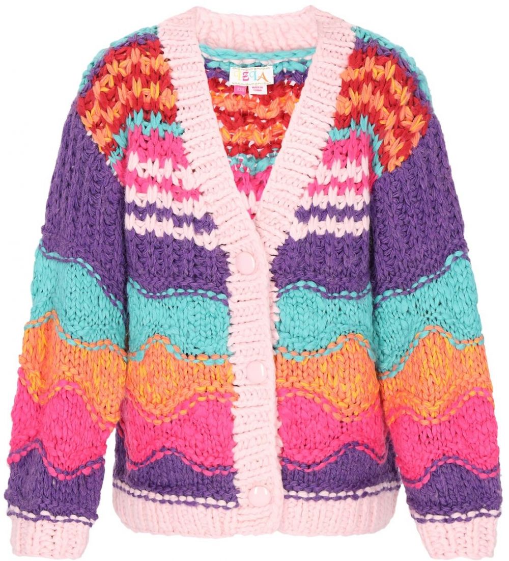 IZIA Kardigán 'Fashion Look'  tyrkysová / fialová / ružová