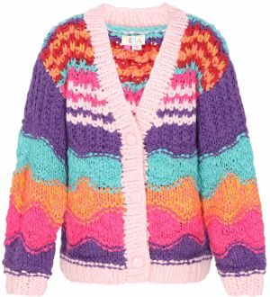 IZIA Kardigán 'Fashion Look'  tyrkysová / fialová / ružová