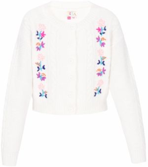 IZIA Oversize kardigán  azúrová / fialová / staroružová / biela