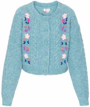 IZIA Oversize kardigán 'Fashion Look'  modrá / svetlomodrá / fialová / ružová