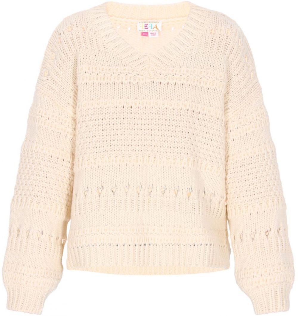 IZIA Sveter 'Boho'  biela ako vlna