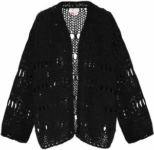 IZIA Oversize kardigán 'Boho'  čierna