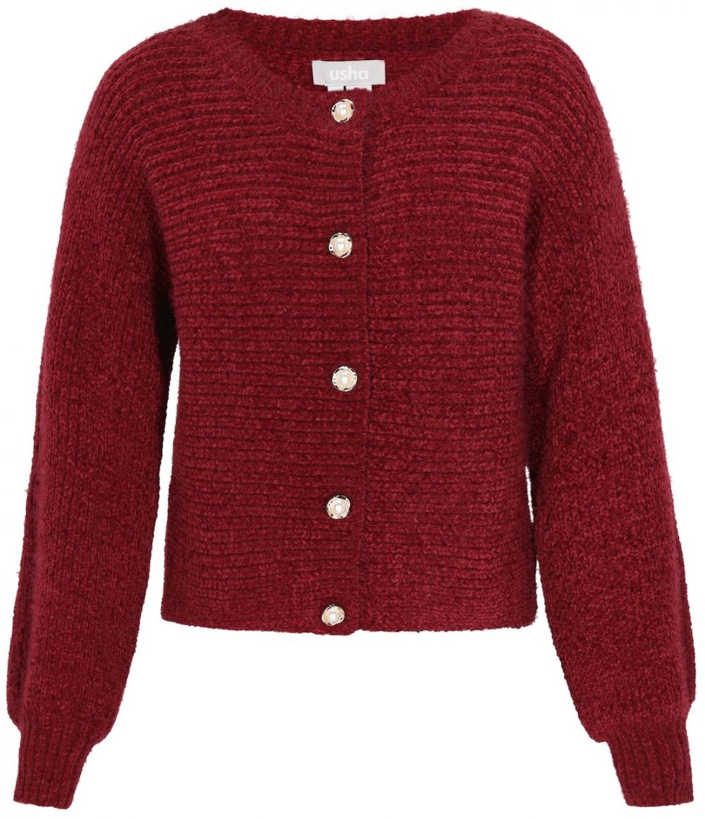 Usha Kardigán  burgundská