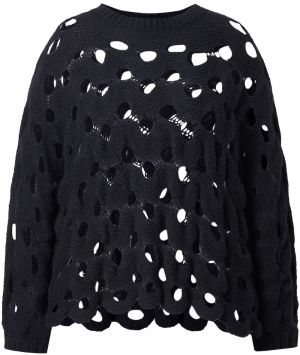 Ulla Popken Sveter  čierna