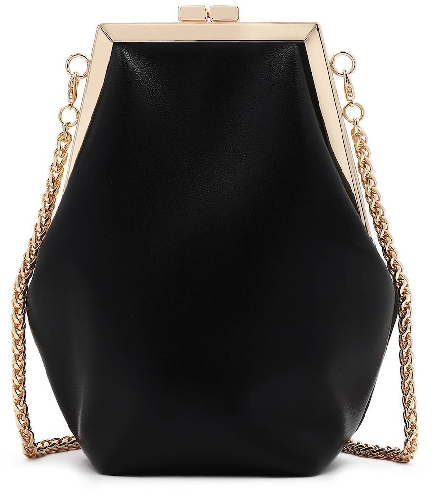 Kazar Listová kabelka  zlatá / čierna