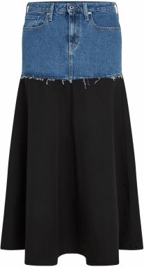 KARL LAGERFELD JEANS Sukňa  modrá denim / čierna