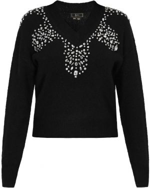 faina Sveter 'Fashion Look'  čierna / strieborná