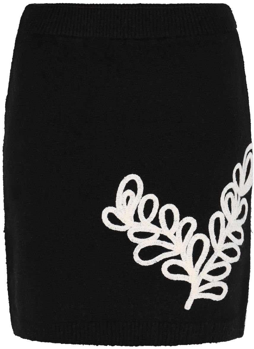 IZIA Sukňa 'Fashion Look'  čierna / biela ako vlna