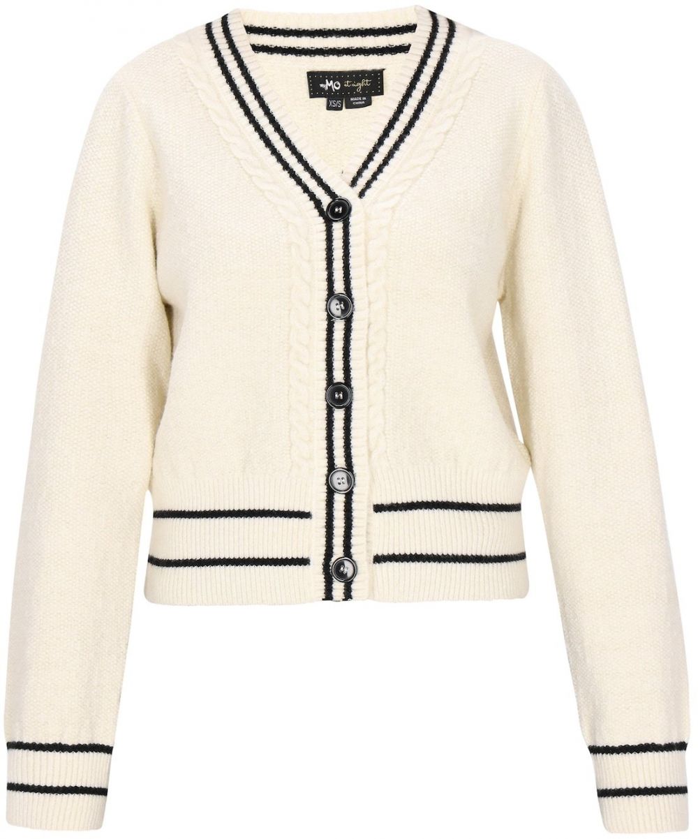 myMo at night Kardigán  krémová / čierna