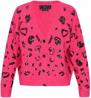 faina Kardigán 'Fashion Look'  ružová / čierna