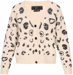 faina Kardigán 'Fashion Look'  svetlobéžová / čierna