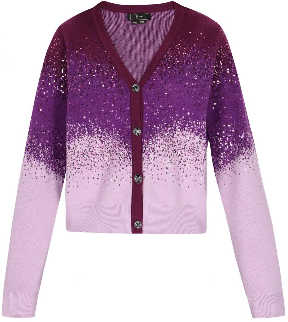 faina Kardigán  orgovánová / tmavofialová