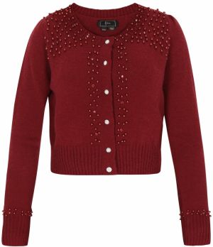 faina Kardigán  burgundská