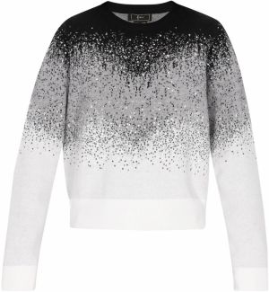 faina Sveter  tmavosivá / čierna / biela