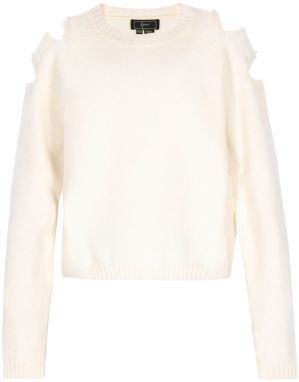 faina Sveter  perlovo biela / biela ako vlna