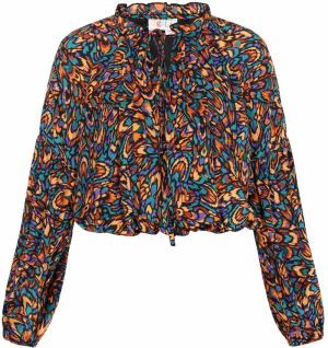 IZIA Blúzka  tmavozelená / svetlooranžová / tmavooranžová / čierna