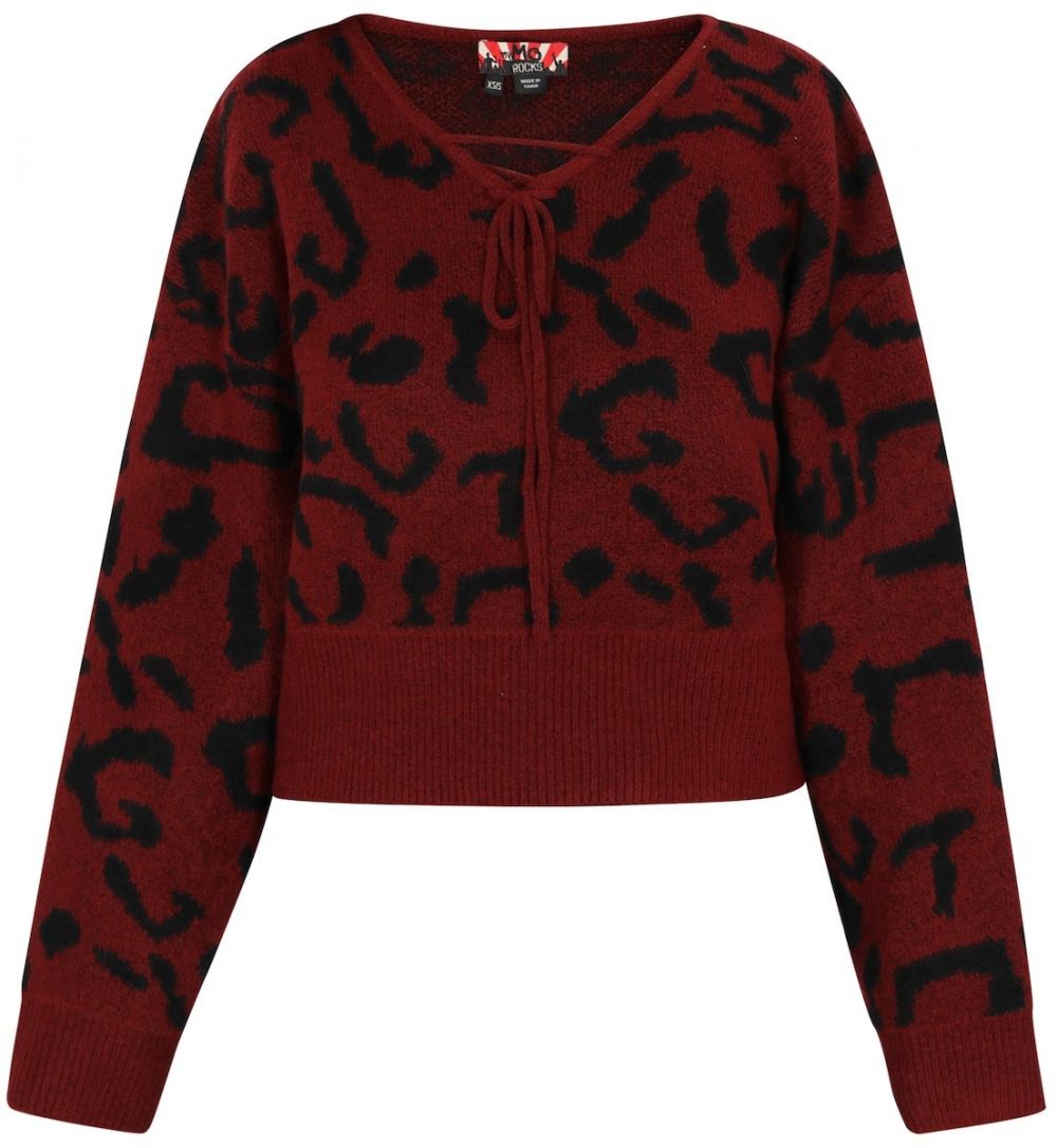 myMo ROCKS Sveter  bordová / čierna