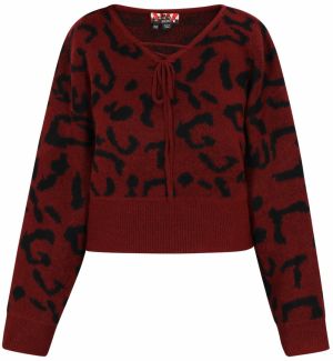 myMo ROCKS Sveter  bordová / čierna