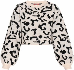 myMo ROCKS Sveter  čierna / biela ako vlna