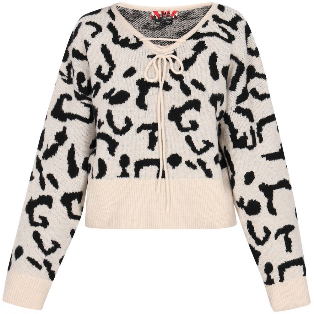 myMo ROCKS Sveter  čierna / šedobiela