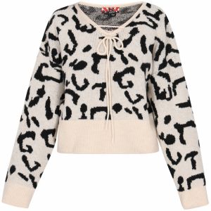 myMo ROCKS Sveter  čierna / šedobiela