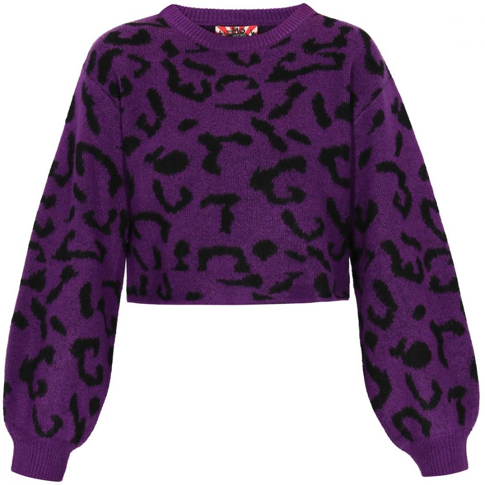 myMo ROCKS Sveter  baklažánová / čierna