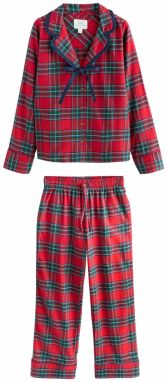 Next Pyžamo  námornícka modrá / smaragdová / červená / pastelovo červená