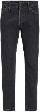 Jack & Jones Plus Džínsy 'JJICHRIS JJORIGINAL'  čierny denim
