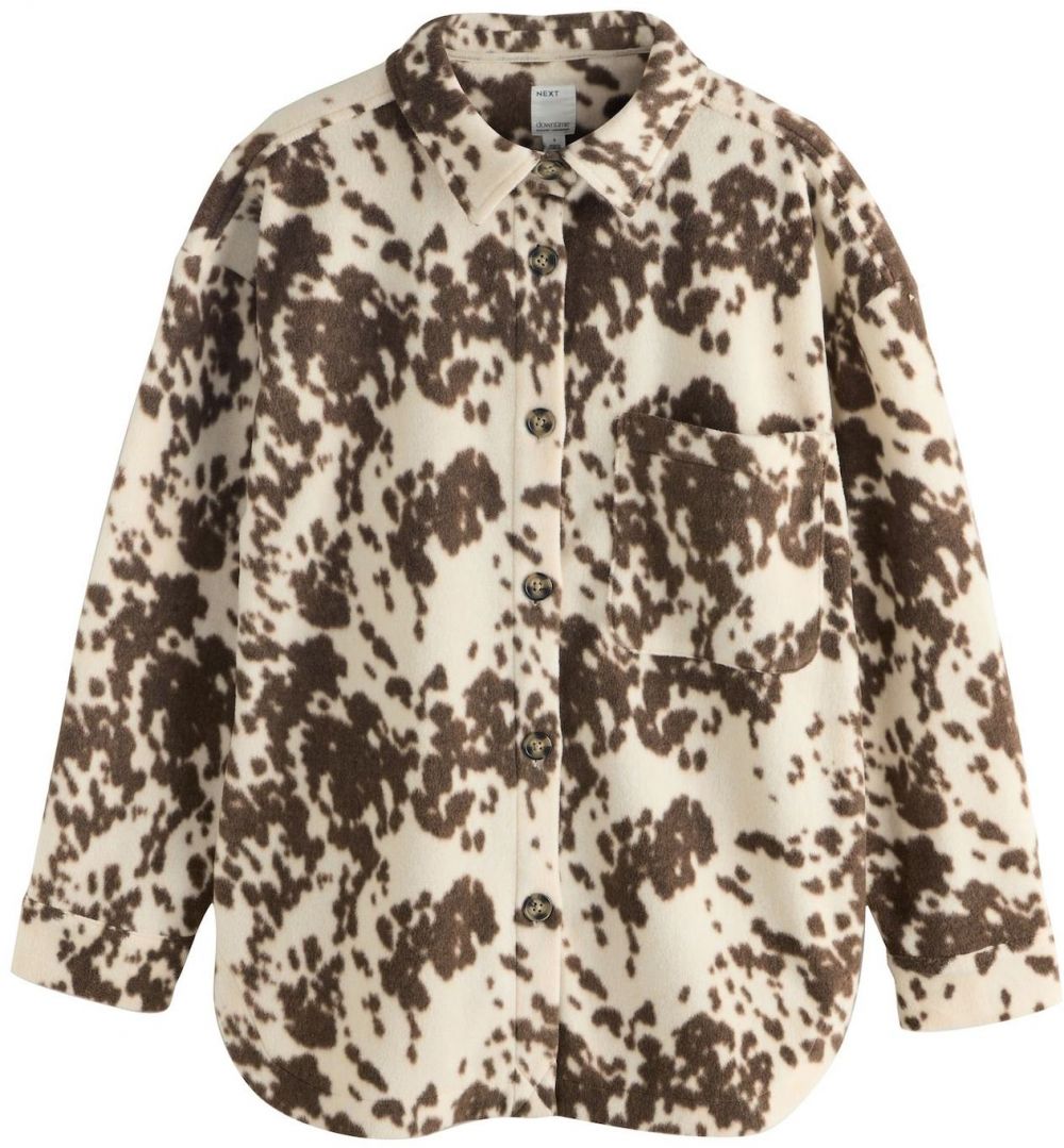 Next Flisová bunda  nebielená / čokoládová