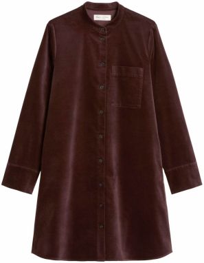 Marc O'Polo Košeľové šaty  tmavočervená