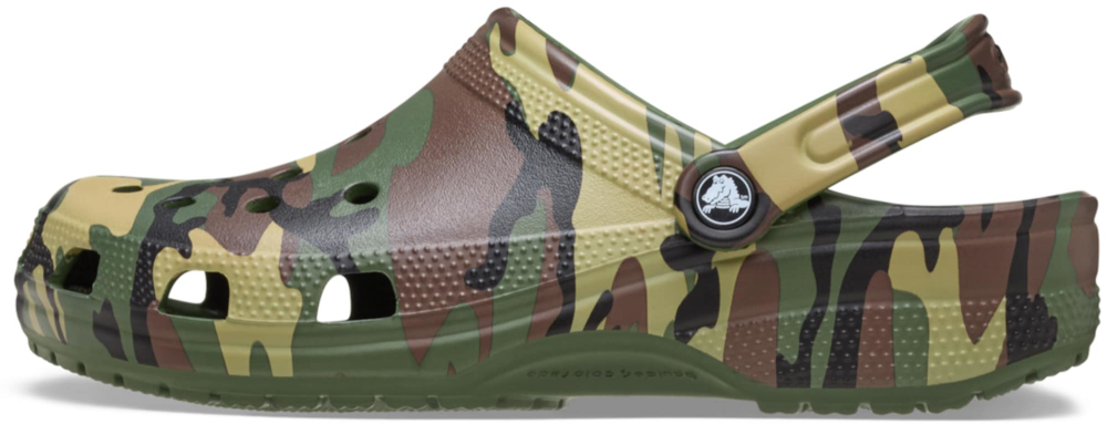 Crocs Dreváky 'Classic'  tmavohnedá / kaki / olivová / čierna