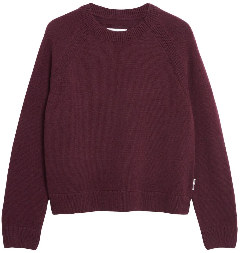 ARMEDANGELS Sveter 'Liliriaa Reglana'  bordová