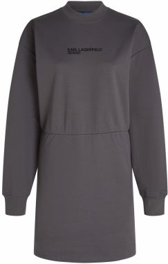 KARL LAGERFELD JEANS Šaty  tmavosivá / čierna