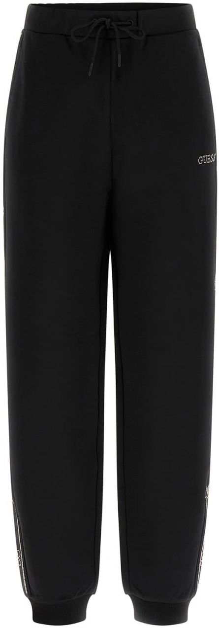 GUESS Nohavice  zlatá / čierna