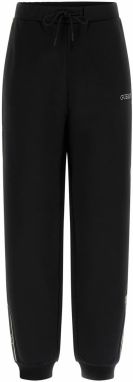 GUESS Nohavice  zlatá / čierna