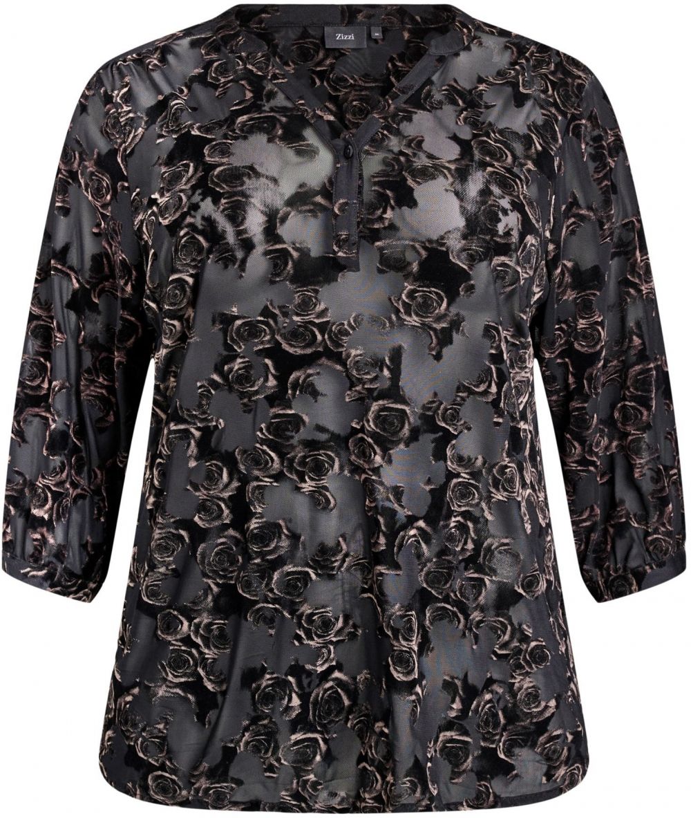 Zizzi Blúzka 'Eselma'  bronzová / čierna