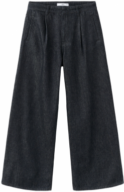 MANGO Plisované rifle 'Loise'  čierna