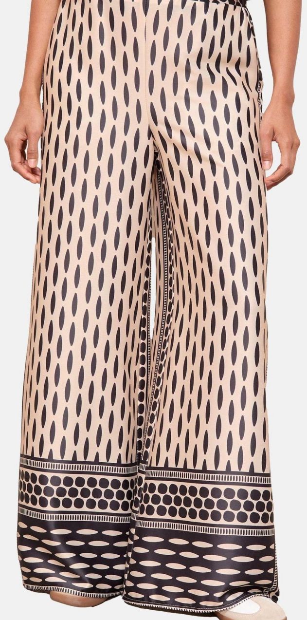 Friends Like These Nohavice  krémová / tmavomodrá