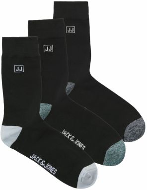 JACK & JONES Ponožky 'JACBRUCE'  tmavomodrá / modrá melírovaná / sivá melírovaná / biela