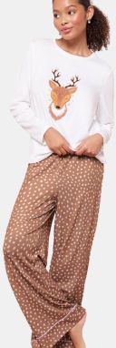 Friends Like These Pyžamo  hnedá / svetlohnedá / biela