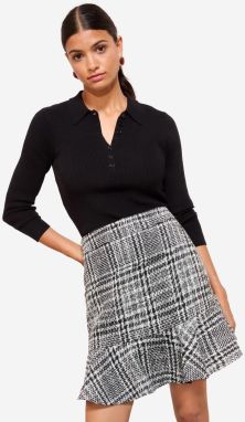 Friends Like These Sukňa 'Boucle Flippy'  čierna / biela