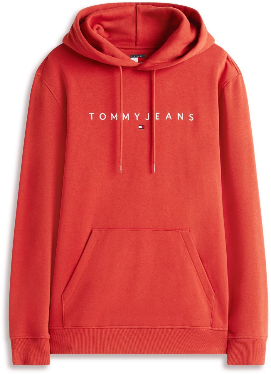 Tommy Jeans Mikina  svetločervená / biela