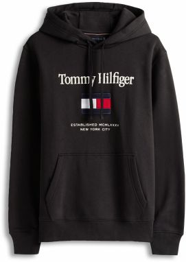 TOMMY HILFIGER Tepláková bunda  námornícka modrá / červená / čierna / biela