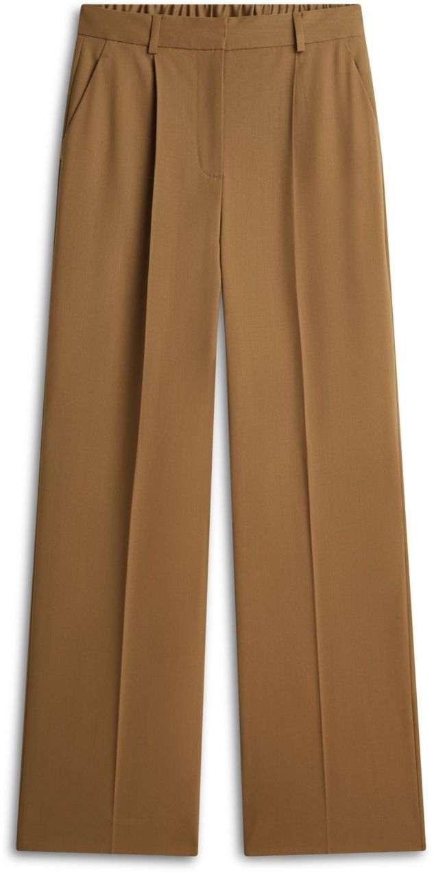 TOMMY HILFIGER Plisované nohavice  olivová