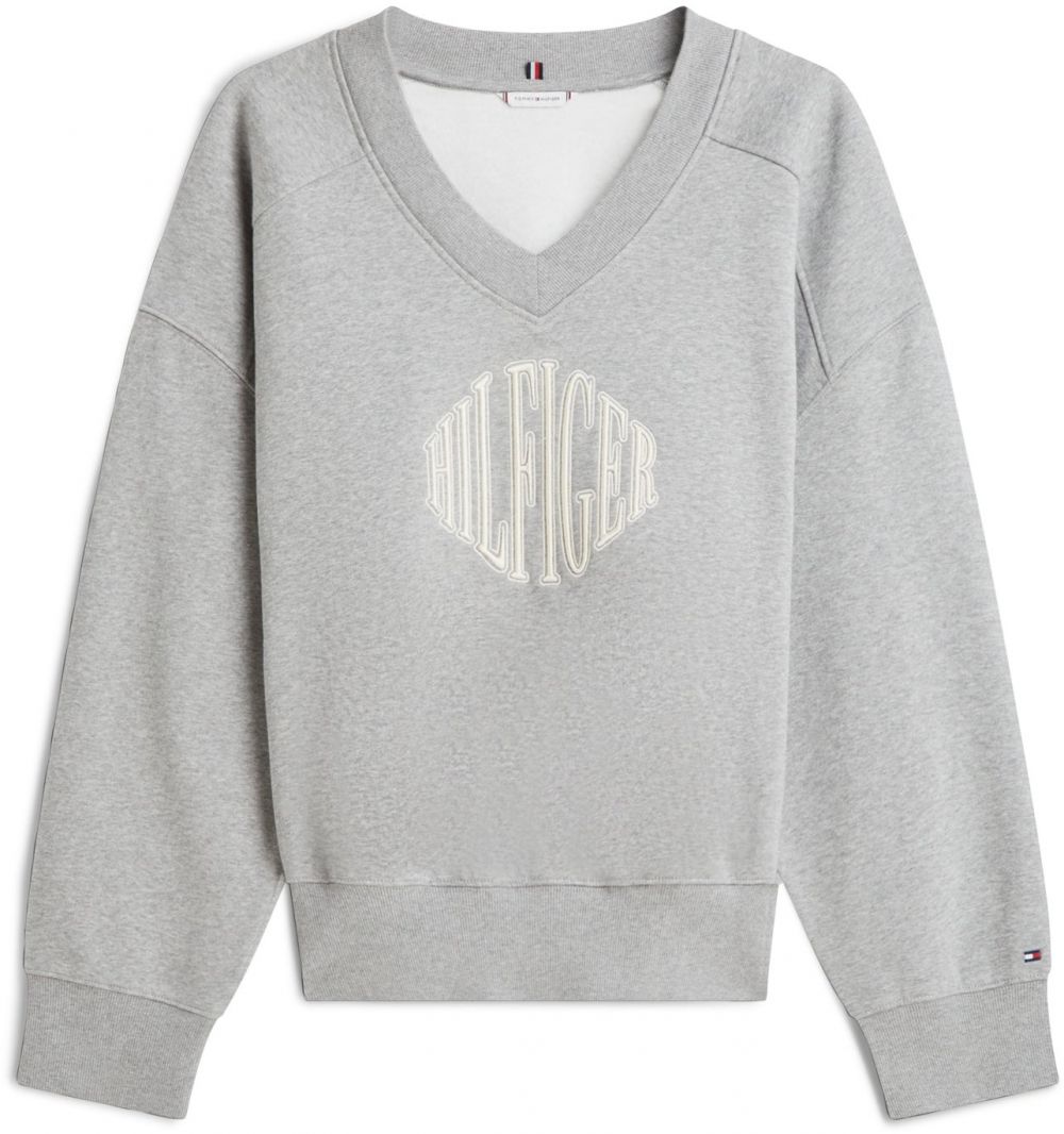 TOMMY HILFIGER Mikina 'VARSITY '  béžová / sivá
