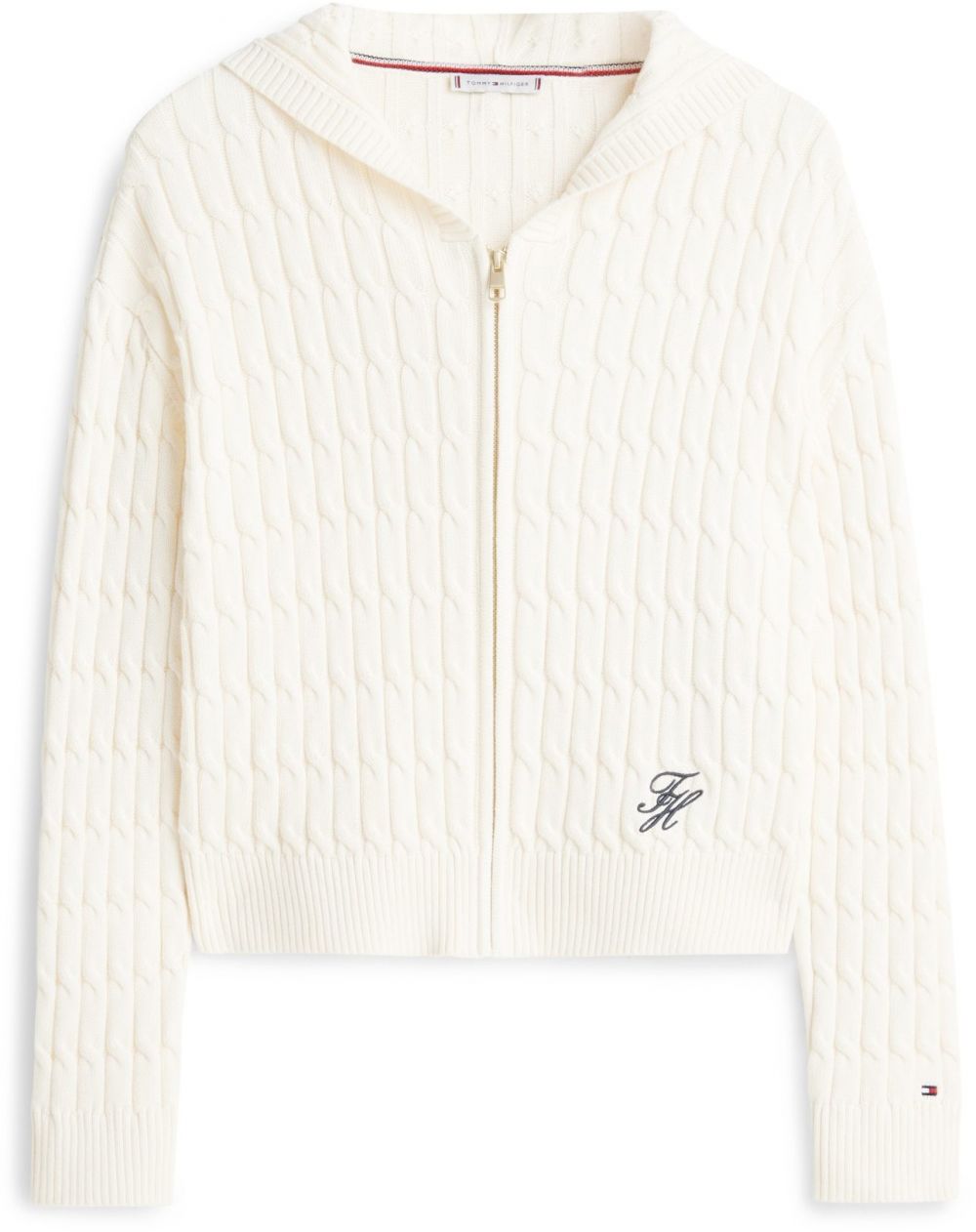 TOMMY HILFIGER Kardigán  krémová / námornícka modrá