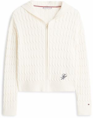 TOMMY HILFIGER Kardigán  krémová / námornícka modrá