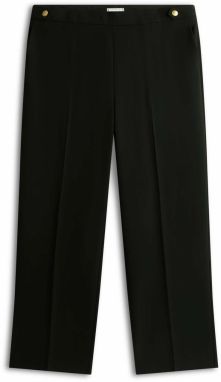 Tommy Hilfiger Curve Nohavice s pukmi  čierna