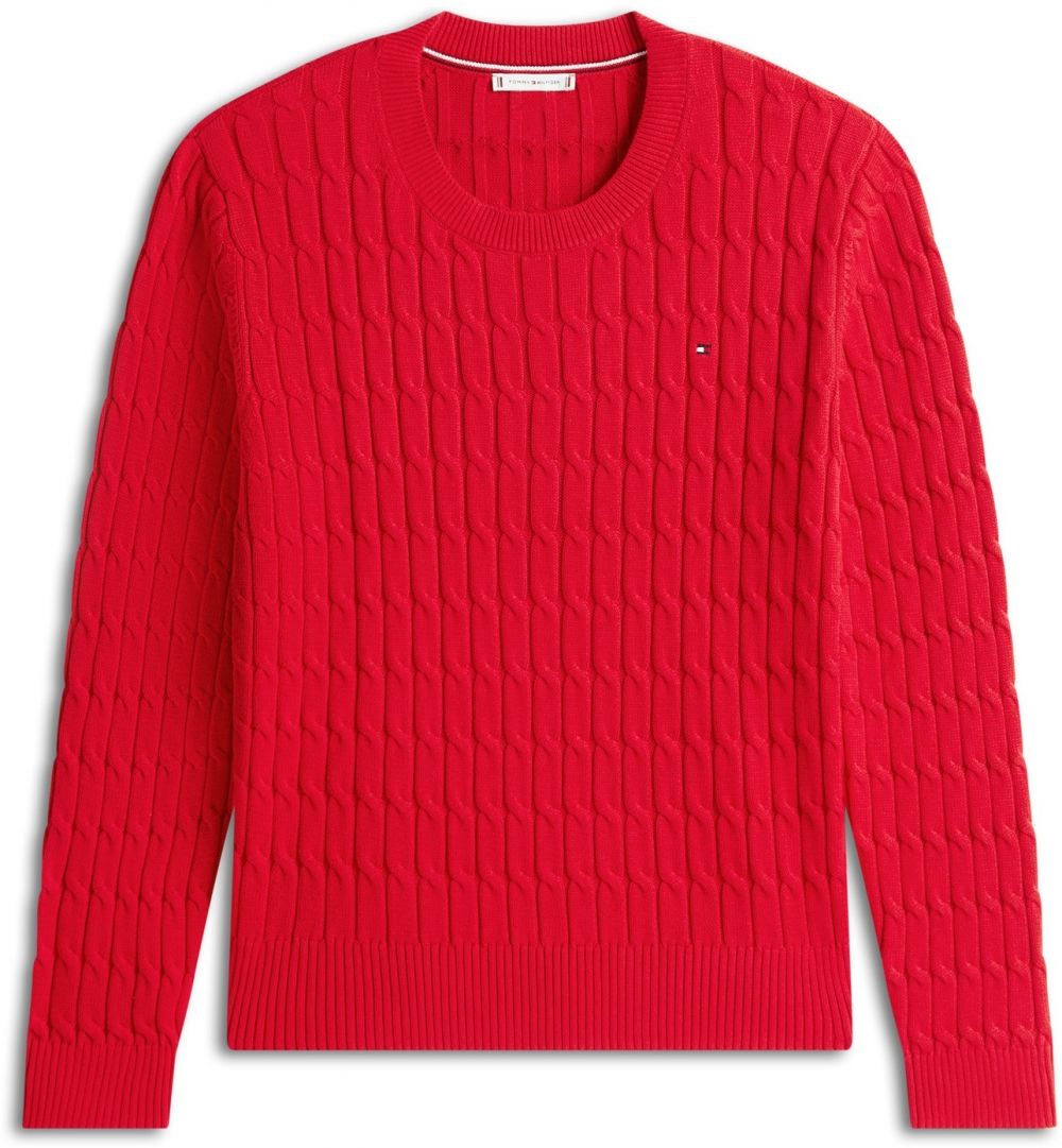 Tommy Hilfiger Curve Sveter  červená