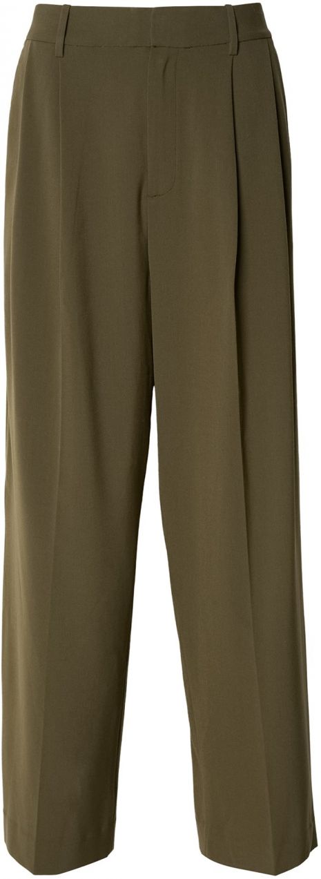 MOS MOSH Plisované nohavice 'MMCharlize'  olivová